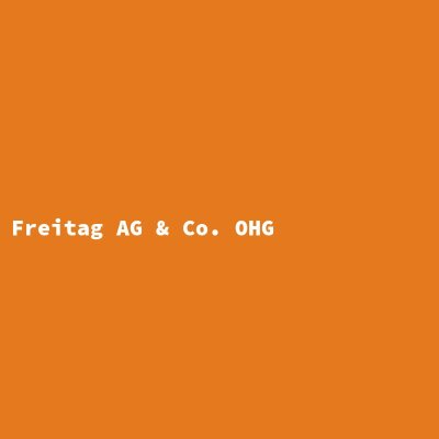 Hersteller: Freitag AG &amp; Co. OHG