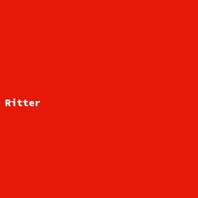 Hersteller: Ritter