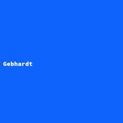 Hersteller: Gebhardt