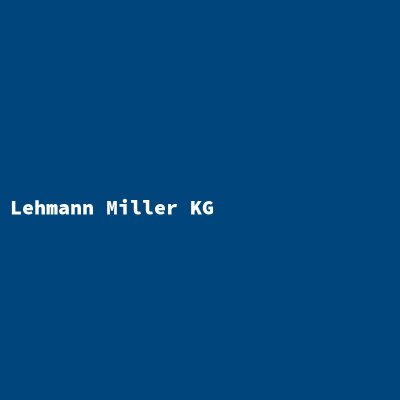 Hersteller: Lehmann Miller KG