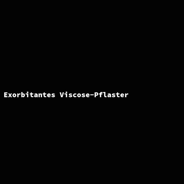 Exorbitantes Viscose-Pflaster