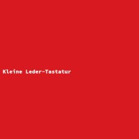 Kleine Leder-Tastatur