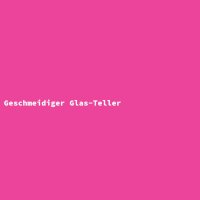 Geschmeidiger Glas-Teller