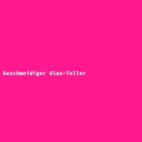 Geschmeidiger Glas-Teller