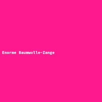Enorme Baumwolle-Zange