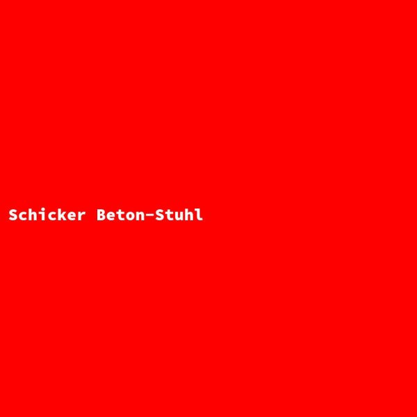 Schicker Beton-Stuhl